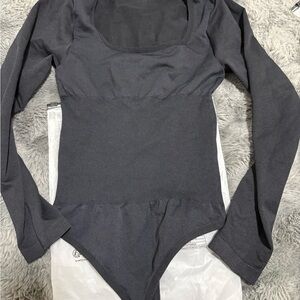 Brand new SHEIN Black slimming Long Sleeve Bodysuit